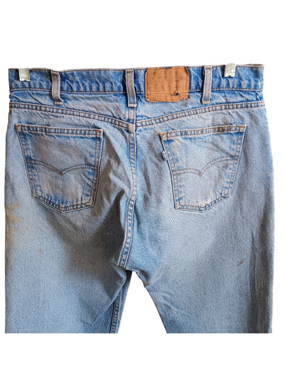 33x31 Vintage Mens Levi's 506 Jeans 1980's Straight Denim Jeans USA TRASHED FADE